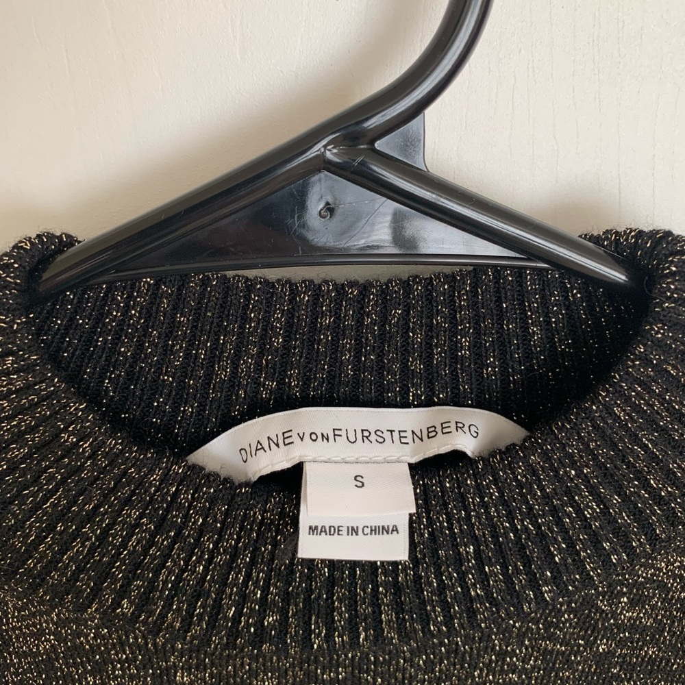 Diane von Furstenberg lurex sweater